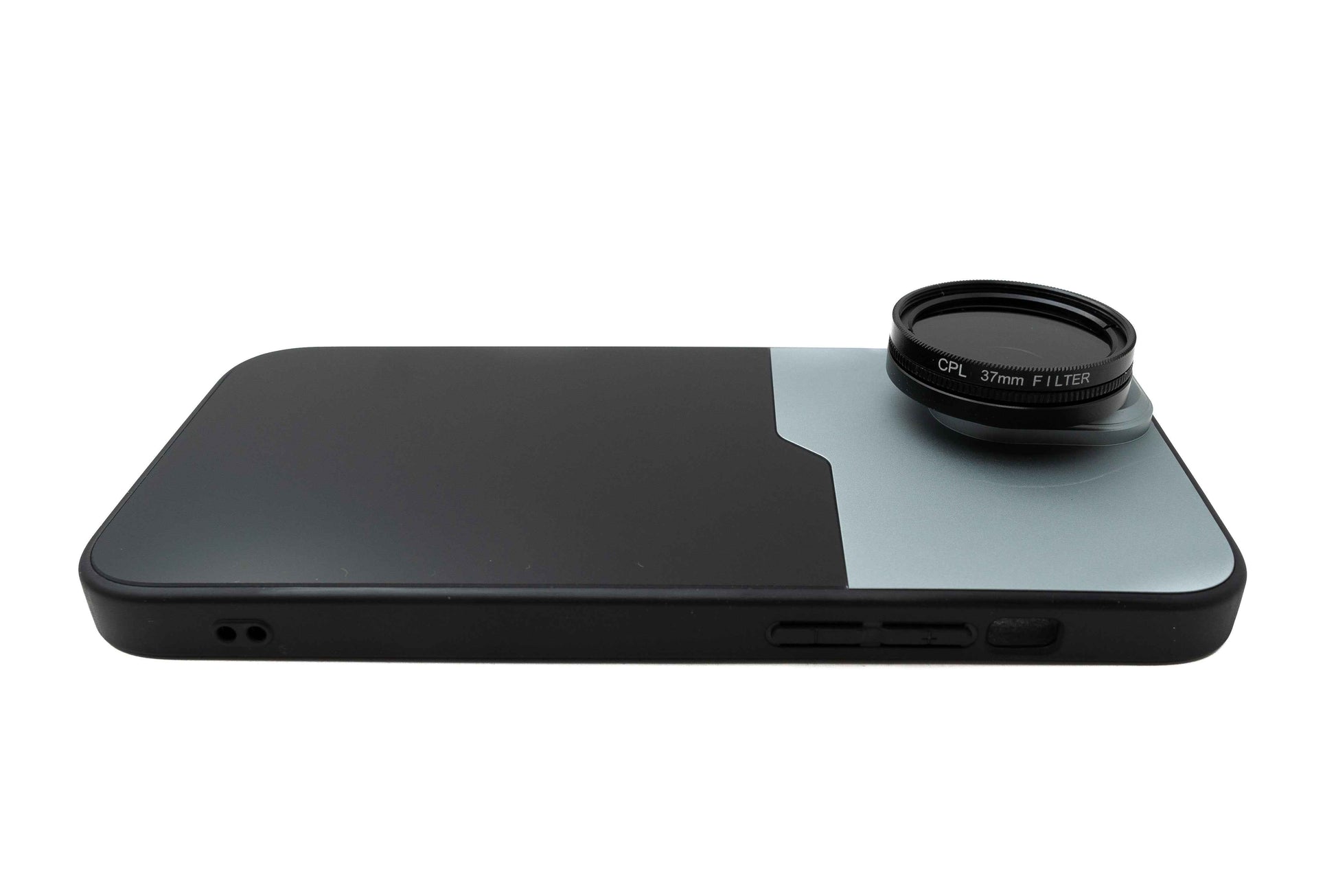 SYSTEM-S CPL Filter 37 mm Circular Polarizer Linse mit Gewinde Hülle für iPhone 15 Plus