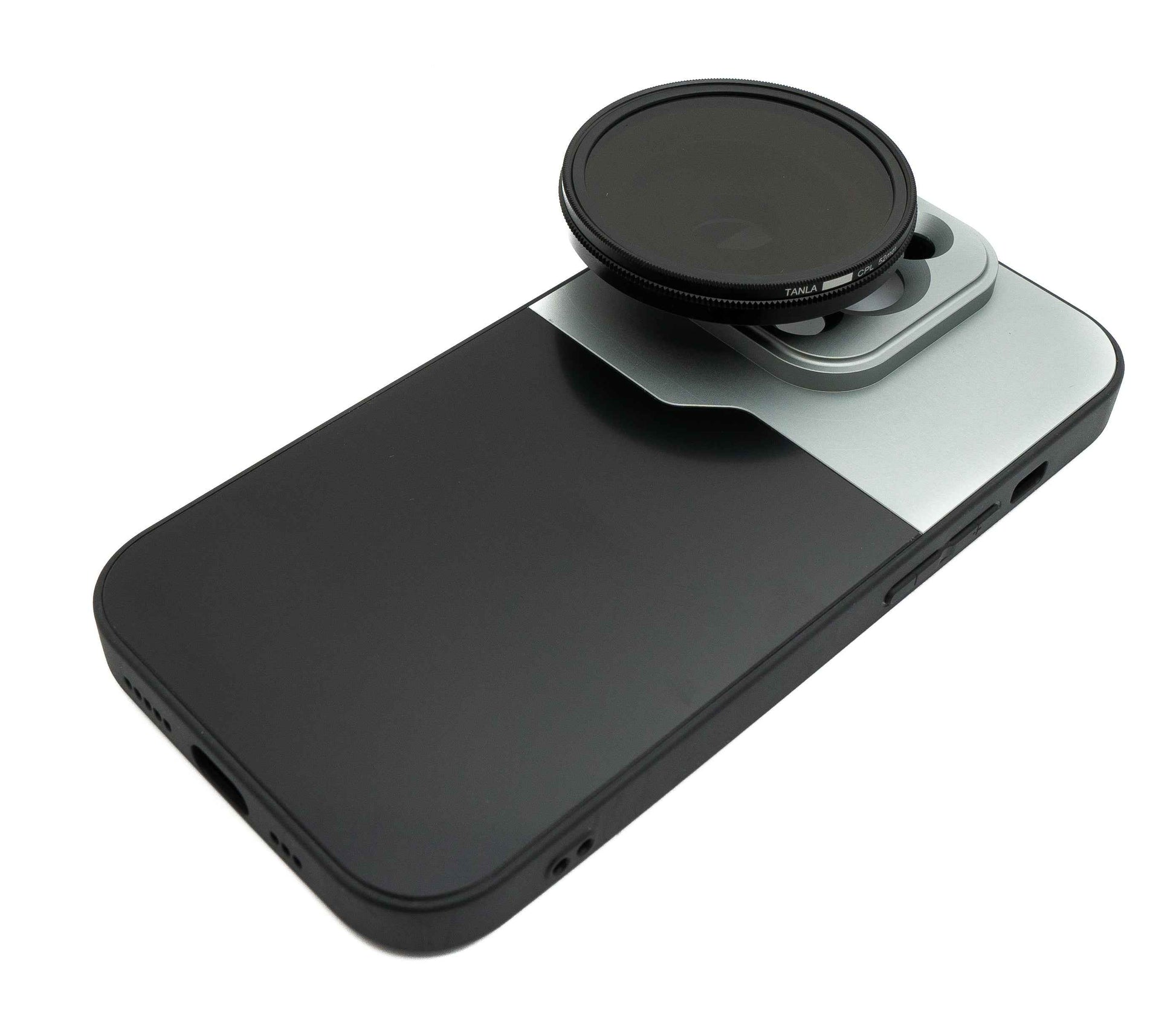 SYSTEM-S CPL Filter 52 mm Circular Polarizer Linse mit Gewinde Hülle für iPhone 14 Pro
