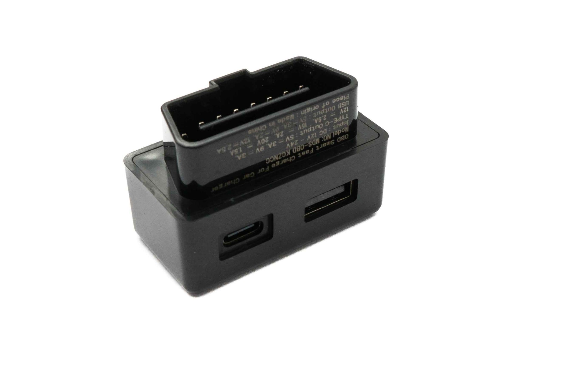 SYSTEM-S OBD Ladeadapter USB 3.1 & 3.0 Buchse Lade Hub Adapter für Tesla Model 3 & Y in Schwarz