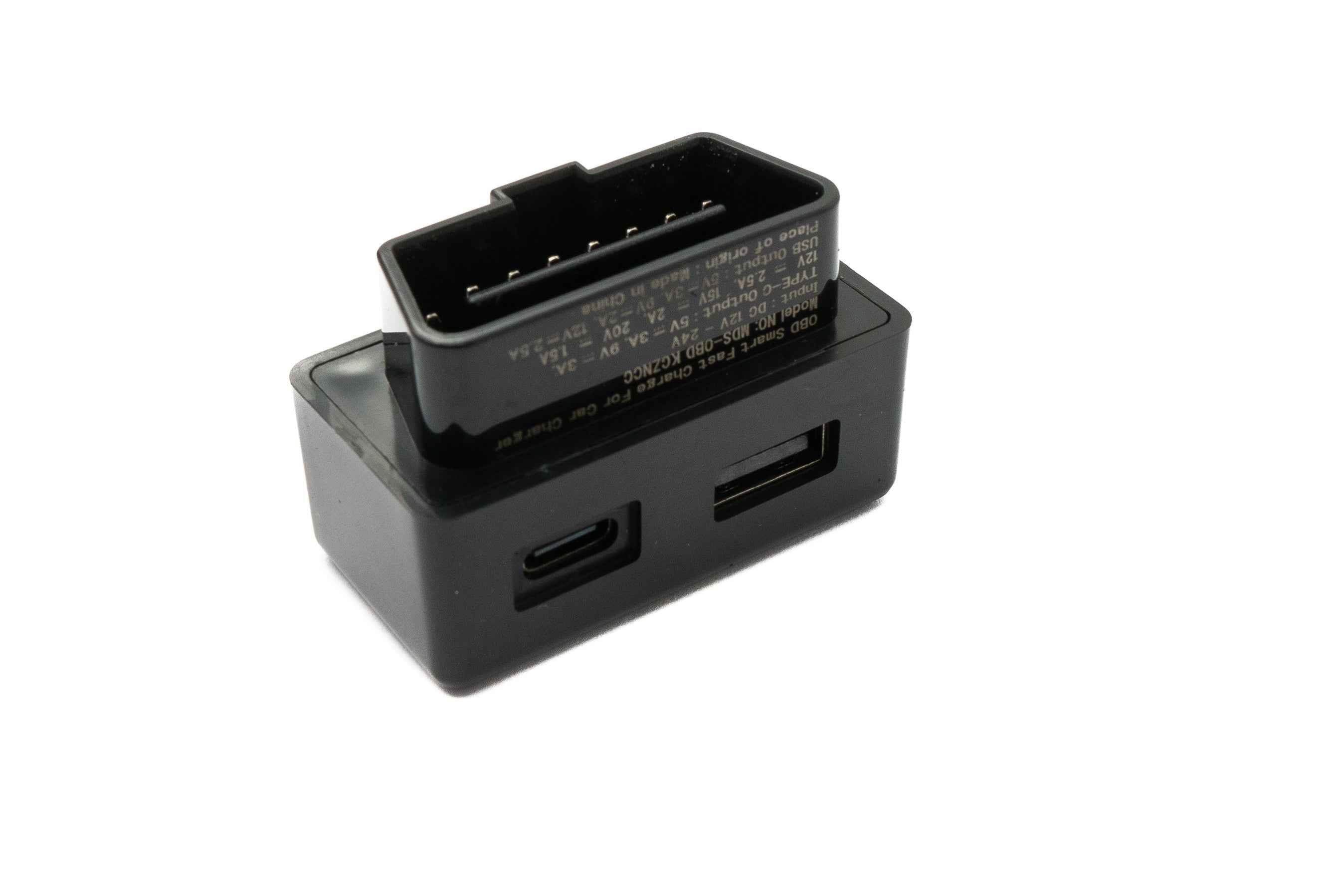 SYSTEM-S OBD Ladeadapter USB 3.1 & 3.0 Buchse Lade Hub Adapter für Tesla Model 3 & Y in Schwarz