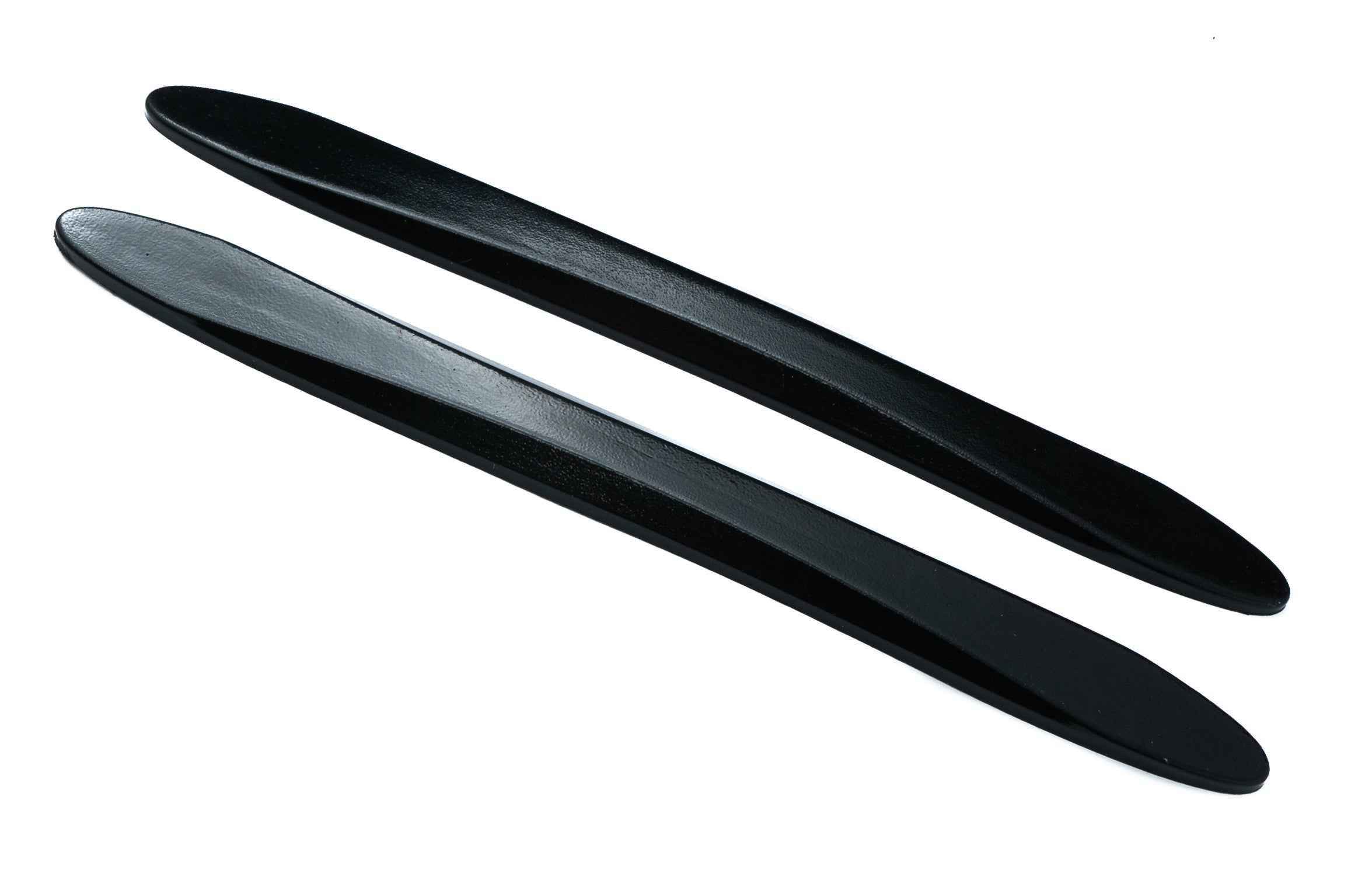 SYSTEM-S 2x Auto Tür Schutz Streifen Anti Kollision Universal aus PVC in Schwarz