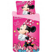 Mickey Maus Minnie Maus Bettwäsche - weiche Baumwolle - Kissen und Decke