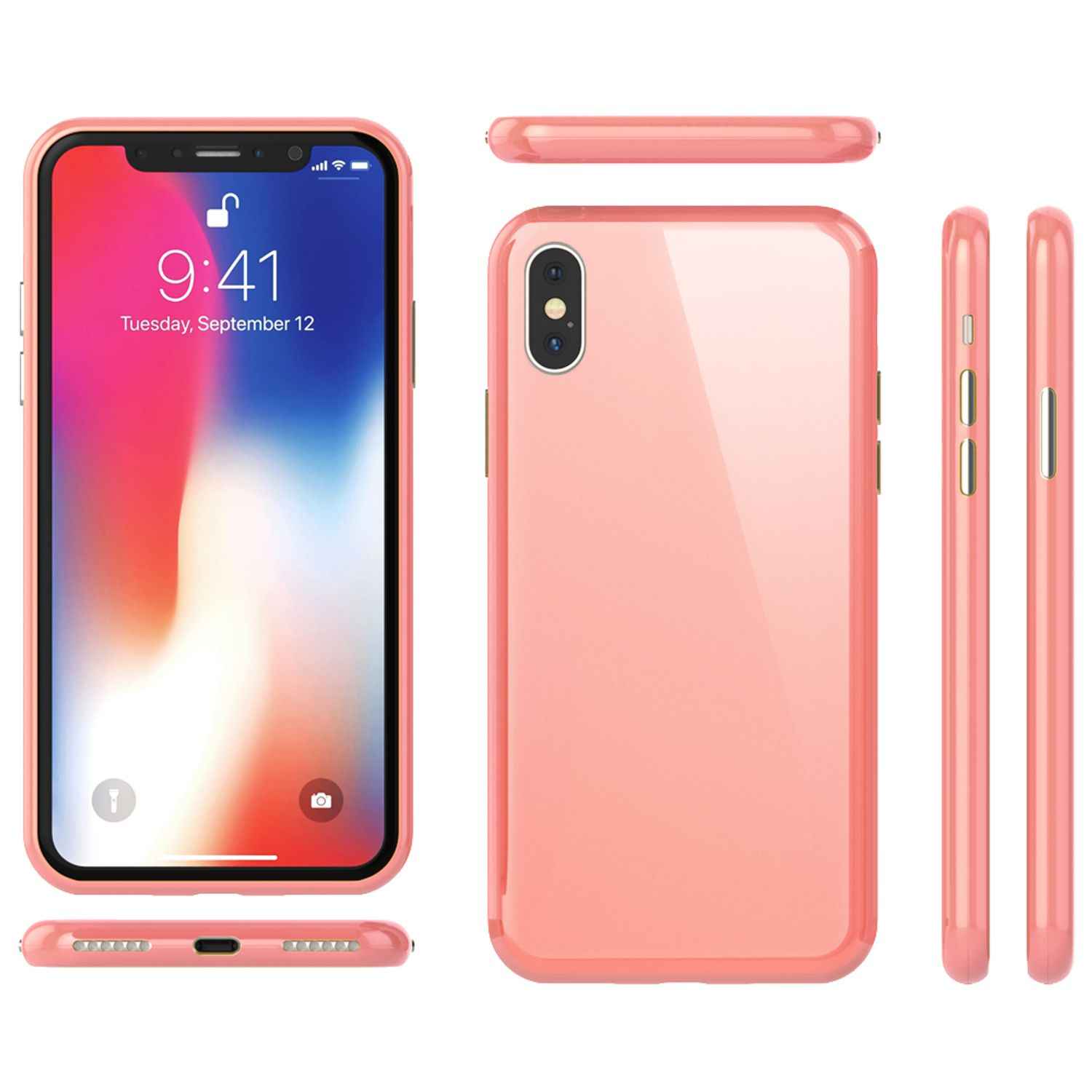 NALIA 360° Magnet Hülle für iPhone XS Max, Slim Hard Case mit Display Schutz