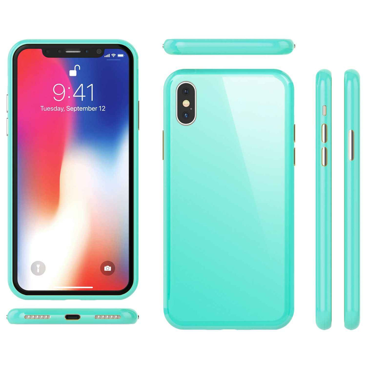 NALIA 360° Magnet Hülle für iPhone XS Max, Slim Hard Case mit Display Schutz