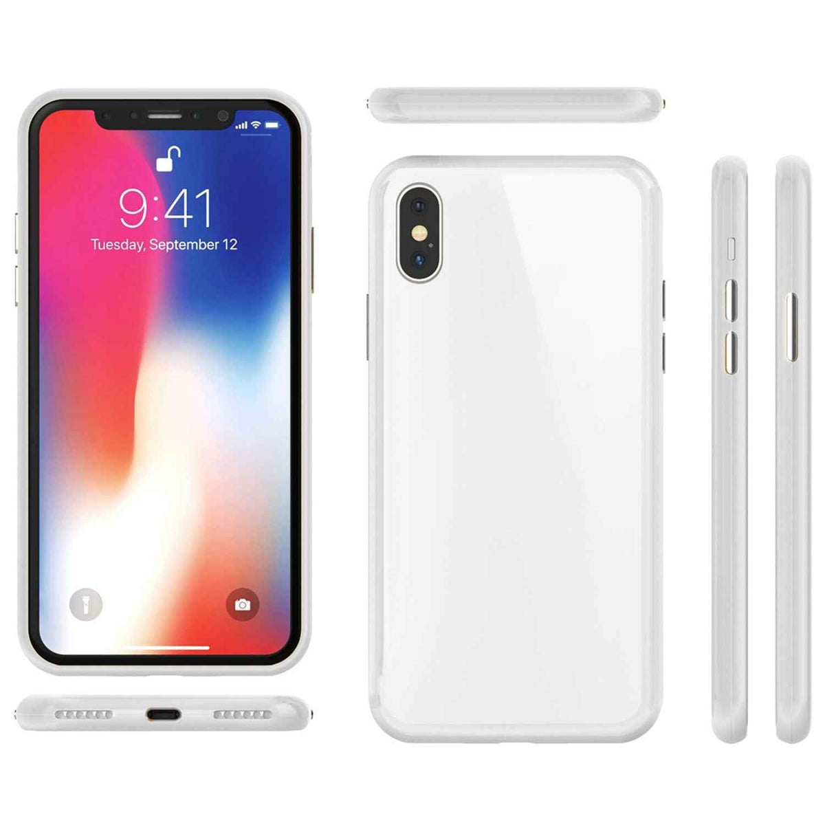 NALIA 360° Magnet Hülle für iPhone XS Max, Slim Hard Case mit Display Schutz