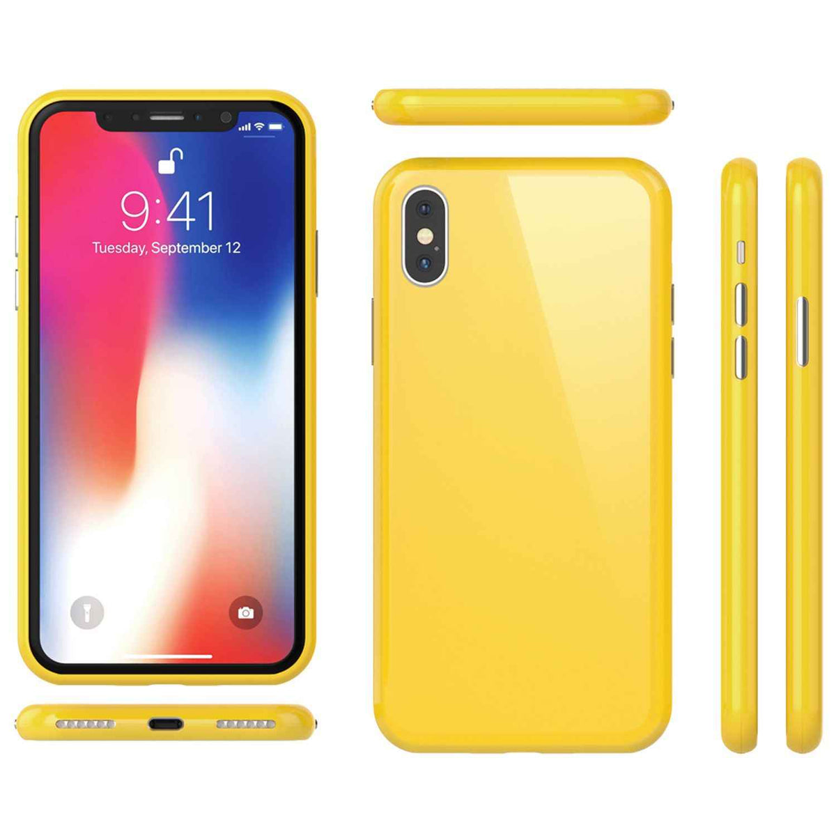 NALIA 360° Magnet Hülle für iPhone XS Max, Slim Hard Case mit Display Schutz