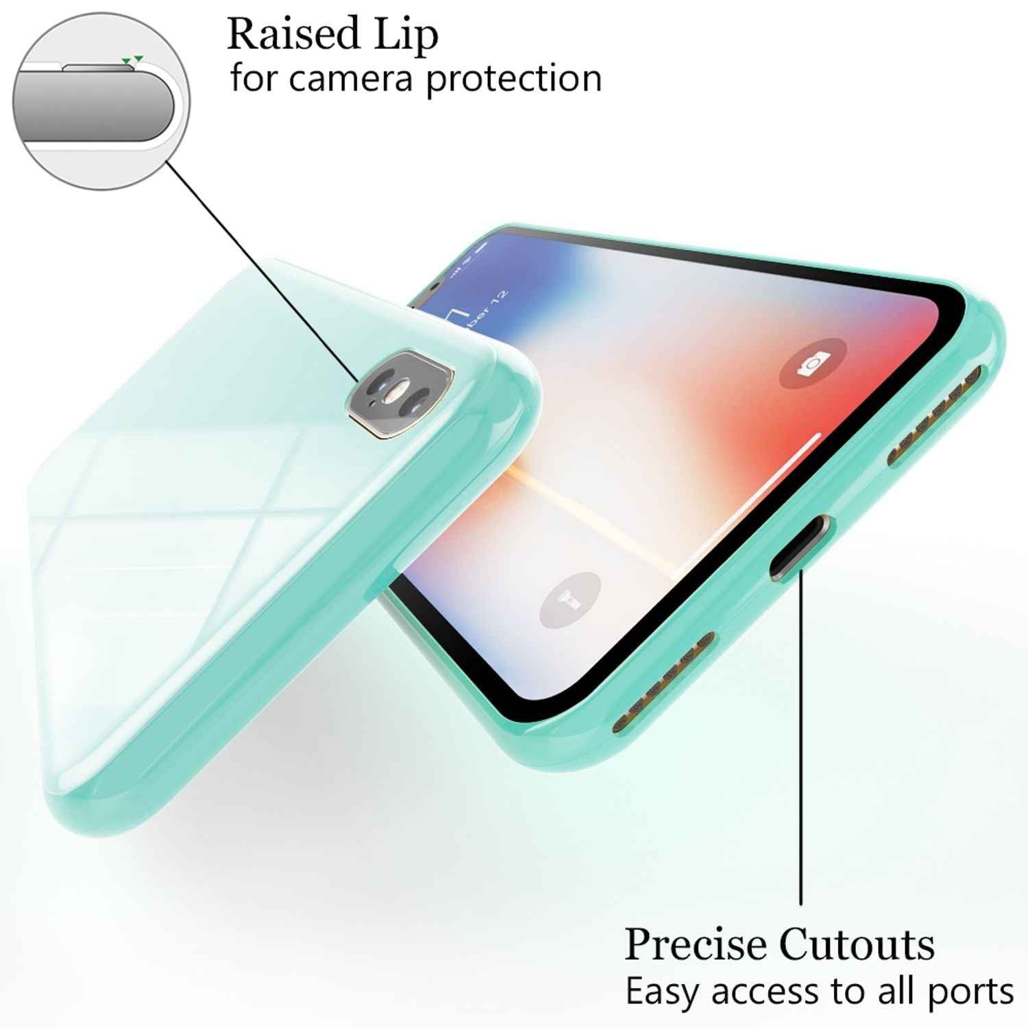 NALIA 360° Magnet Hülle für iPhone XS Max, Slim Hard Case mit Display Schutz