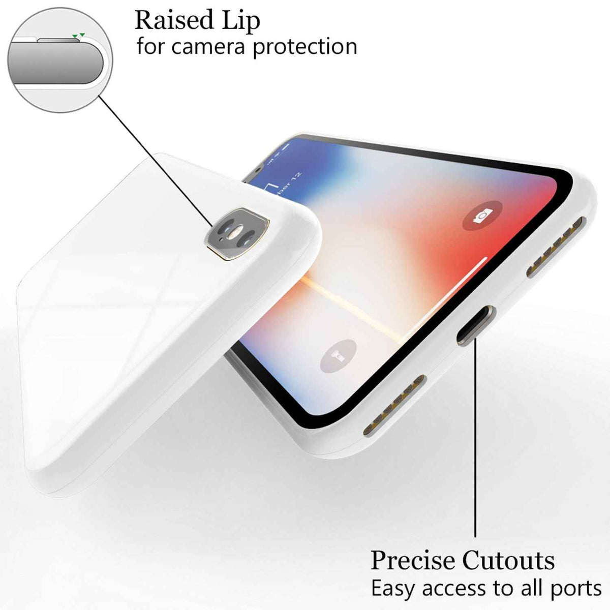 NALIA 360° Magnet Hülle für iPhone XS Max, Slim Hard Case mit Display Schutz