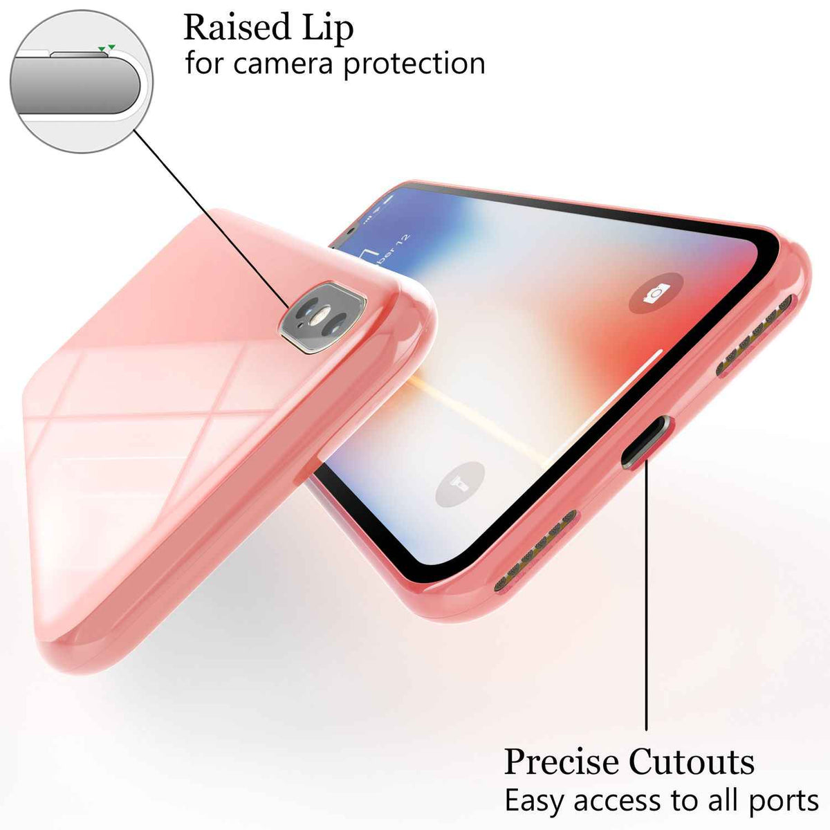NALIA 360° Magnet Hülle für iPhone XS Max, Slim Hard Case mit Display Schutz
