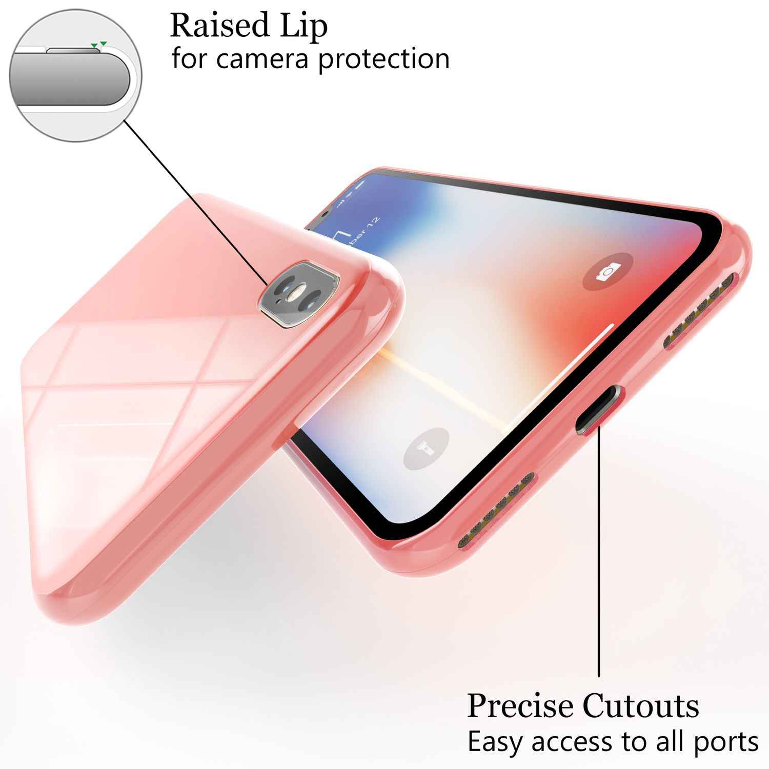 NALIA 360° Magnet Hülle für iPhone XS Max, Slim Hard Case mit Display Schutz