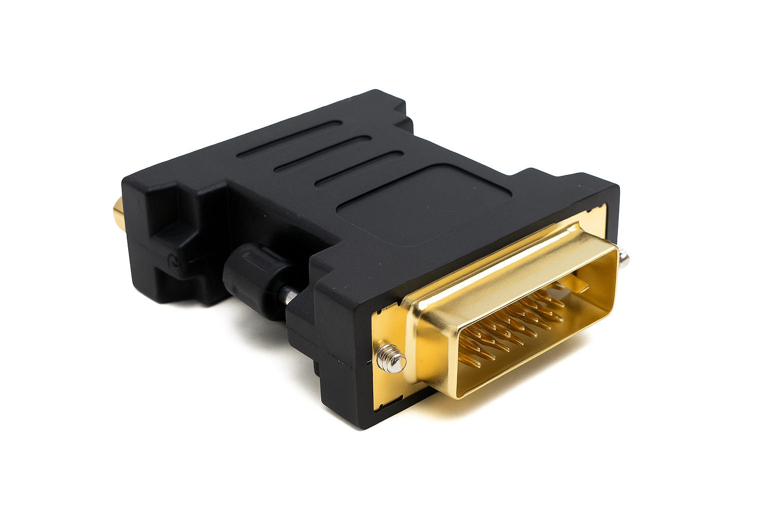 DVI-Adapter DVI-I (24+5) auf DVI-D (24+1) vergoldet schwarz 5 cm 65524142
