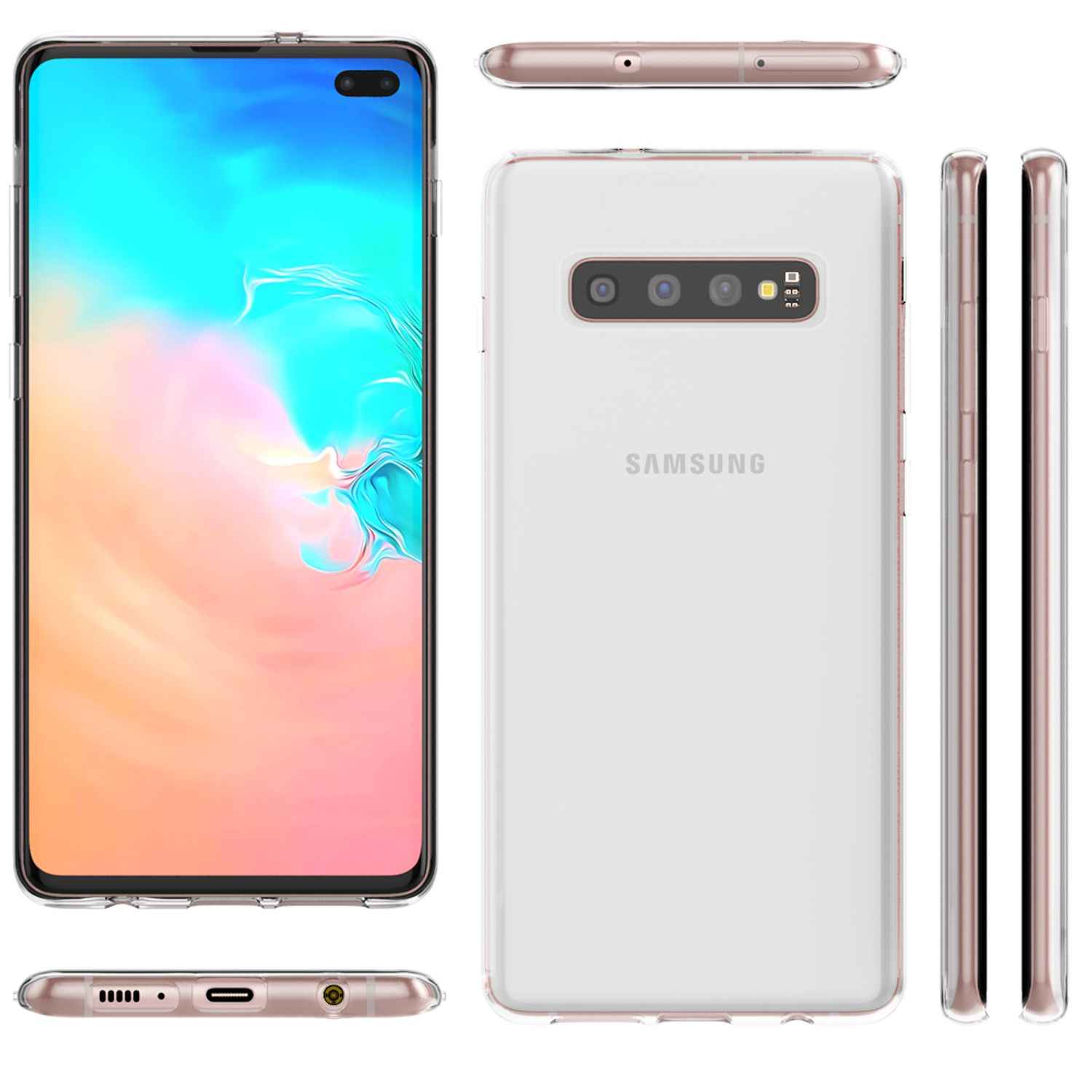 NALIA Handyhülle für Samsung Galaxy S10 Plus Hülle, Dünne Silikon Schutzhülle