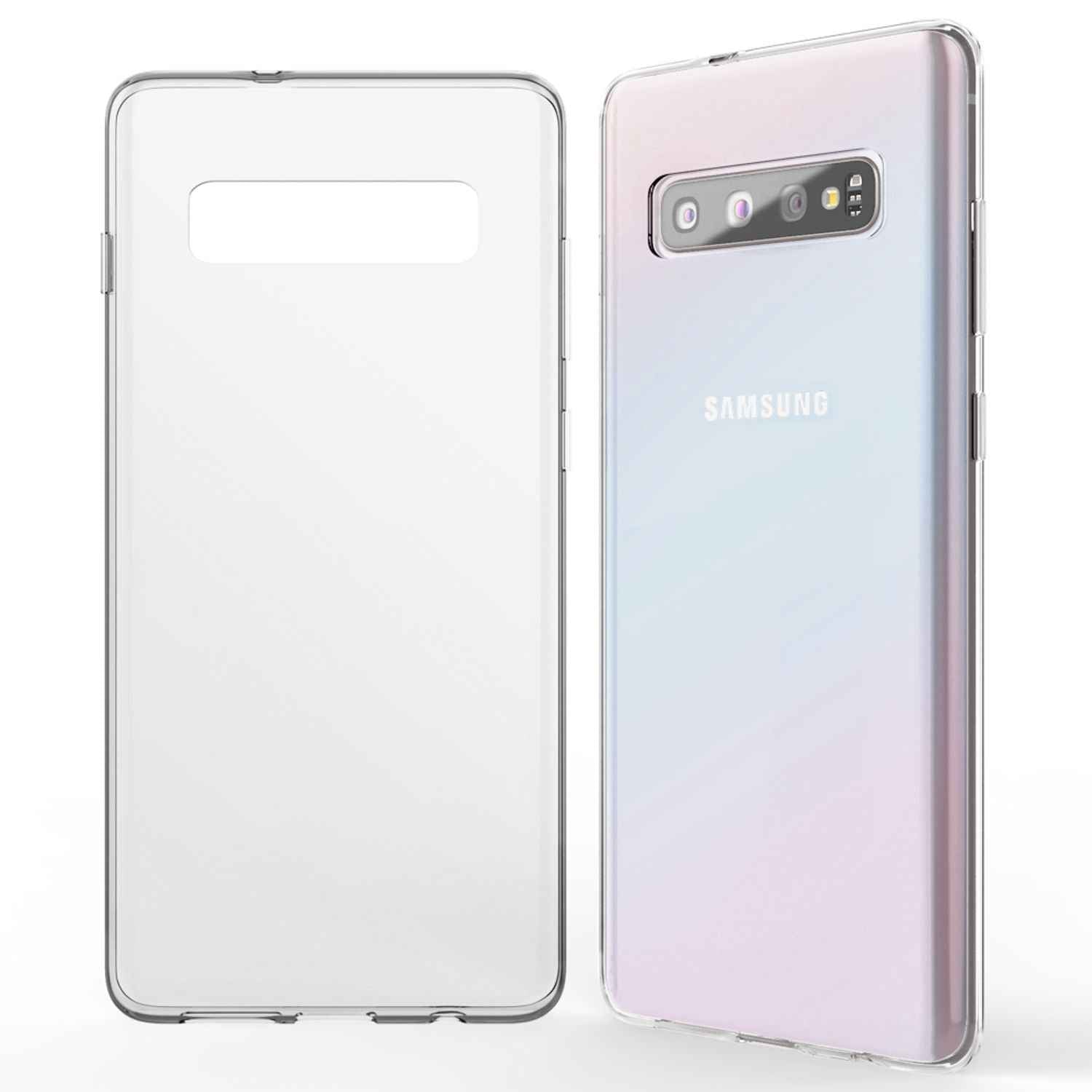 NALIA Handyhülle für Samsung Galaxy S10 Hülle, Durchsichtige Silikon Schutzhülle