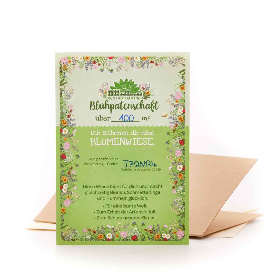 Blühpatenschaft für 100 m² Blumenwiese