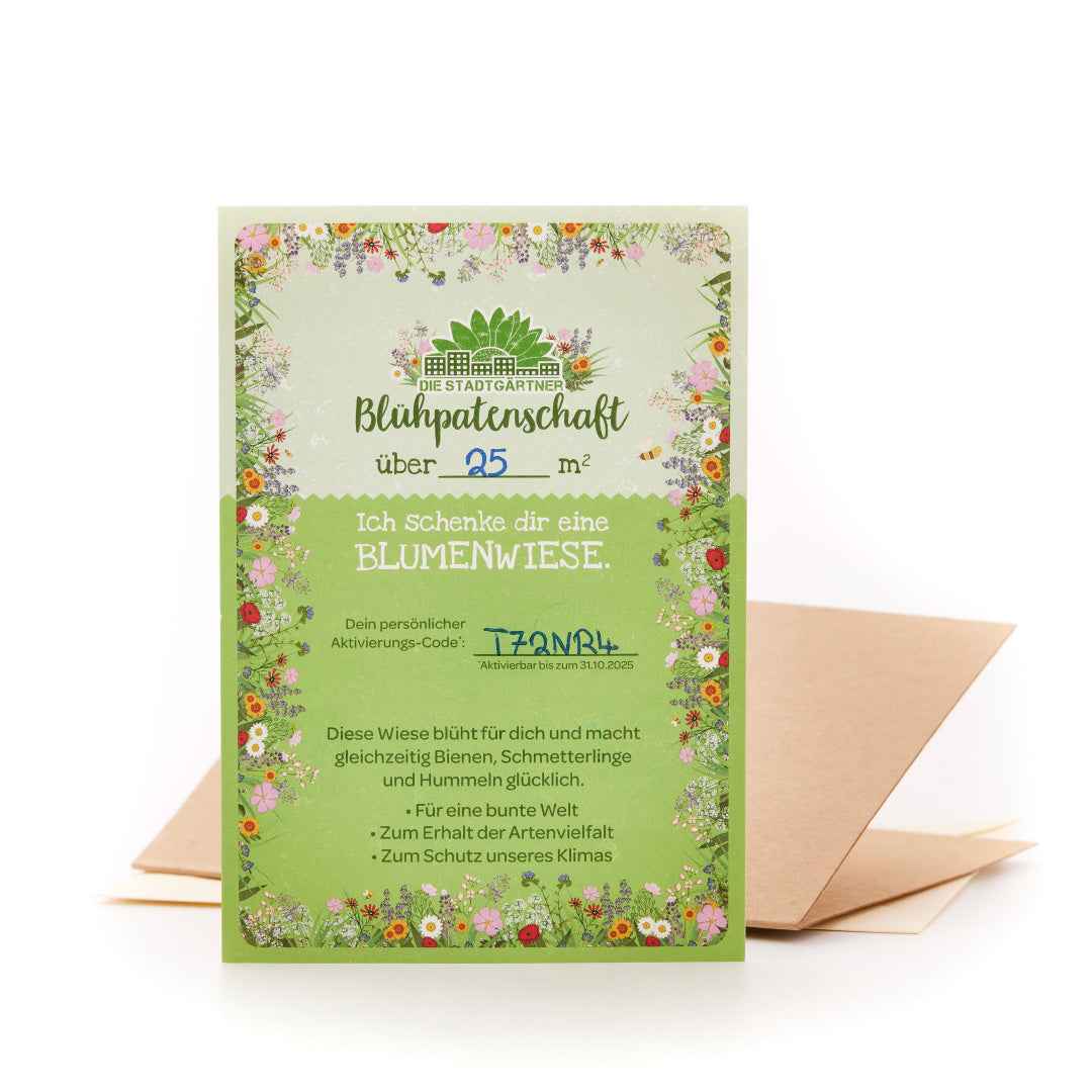 Blühpatenschaft für 25 m² Blumenwiese