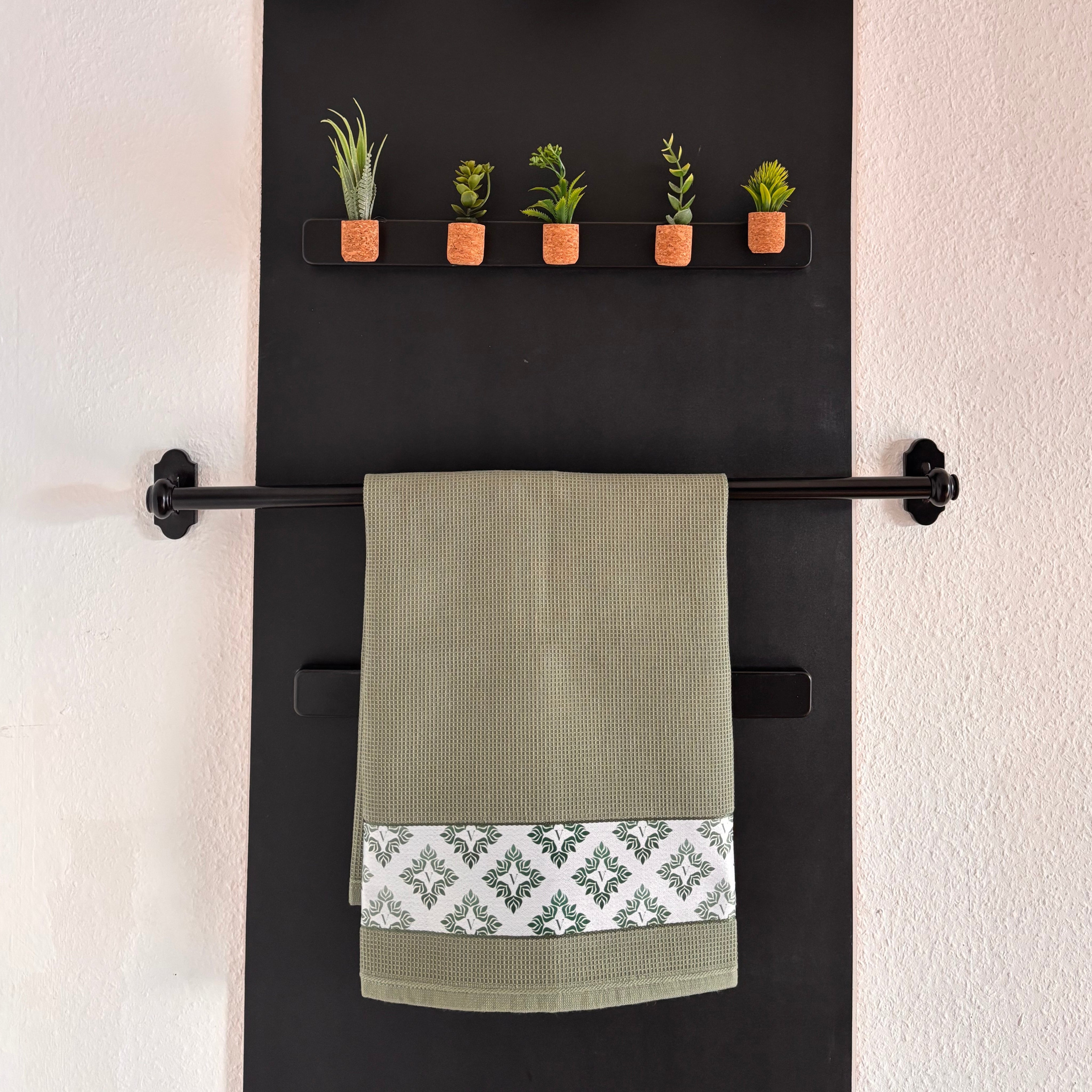 Waffel-Küchentuch 100% Baumwolle in Weiß, 50x70cm, ideal für die Küche