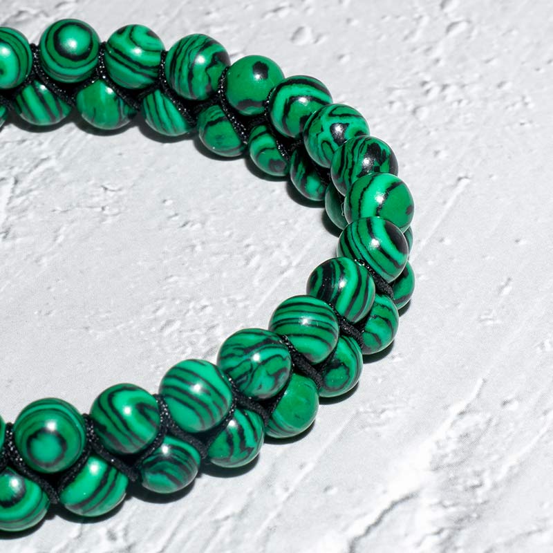 Edelsteinarmband Malachit 6mm - Elegantes Schmuckstück für jeden Anlass