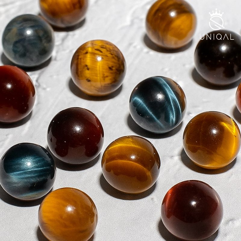 Armband aus Falkenauge und Tigerauge 8mm – Vielseitiges Schmuckstück - Bild 3