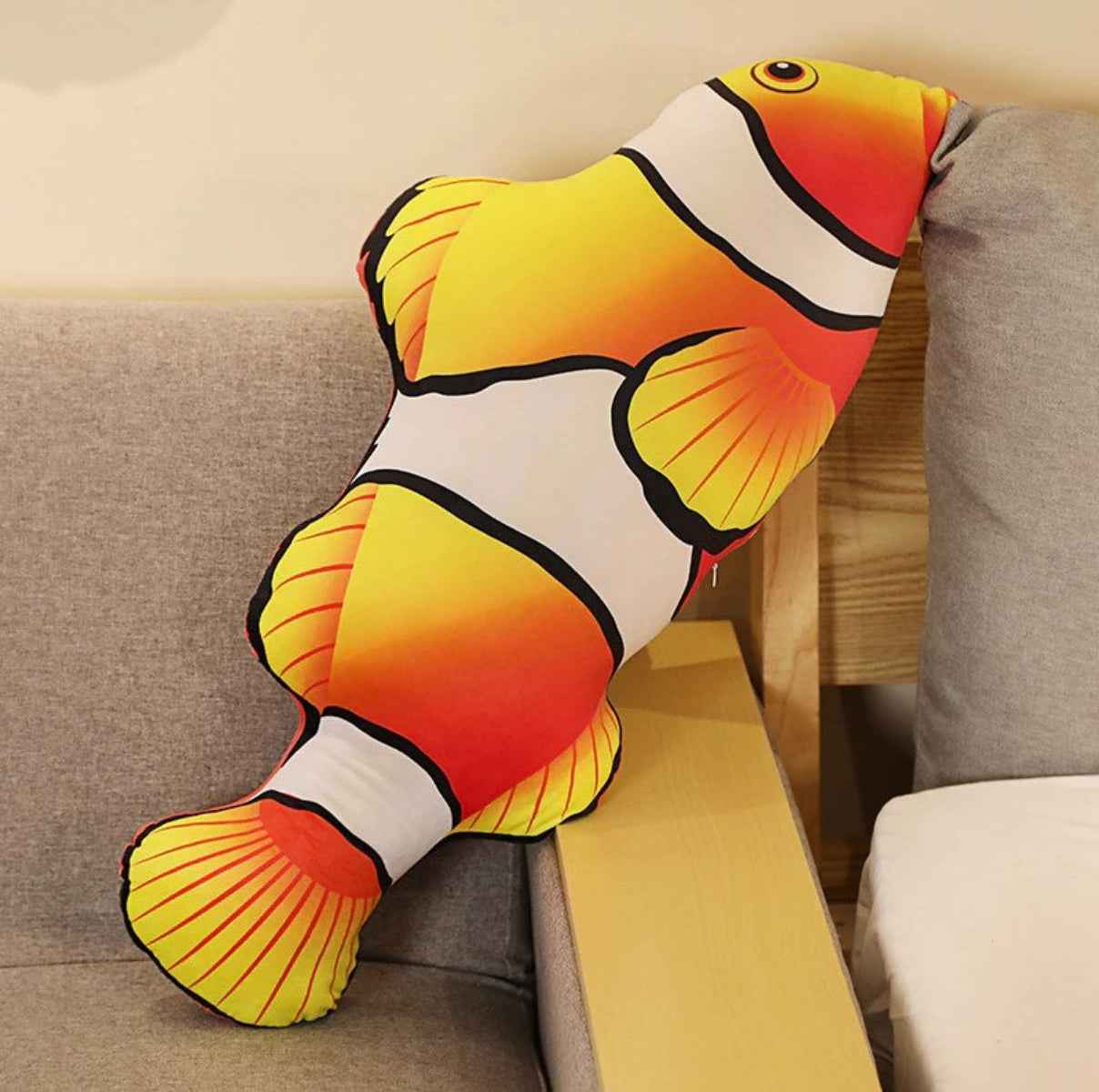 Clownfisch Kuscheltier - 30 cm Plüschtier Fisch Stofftier