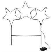 Gartenstecker Stern LED Weihnachtsbeleuchtung warmweiß 60x60 cm Metall