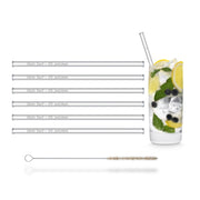 Glasstrohhalme 20 cm personalisierbar 6er Set mit Gravur | HALM Straws
