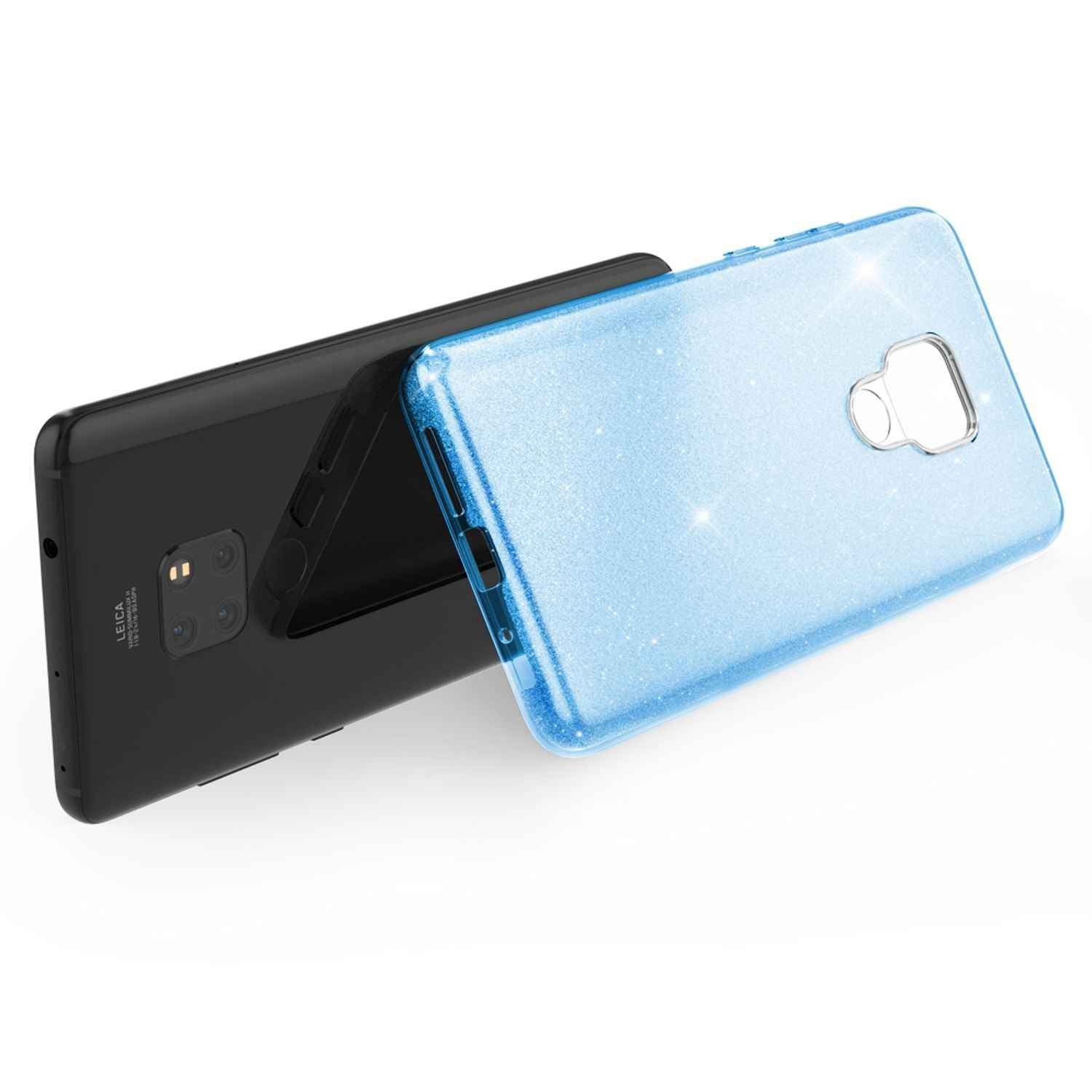 NALIA Handyhülle für Huawei Mate20, Glitzer Slim Silikon Case Cover Schutzhülle
