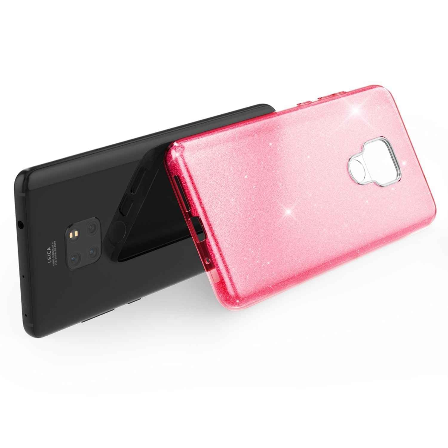 NALIA Handyhülle für Huawei Mate20, Glitzer Slim Silikon Case Cover Schutzhülle