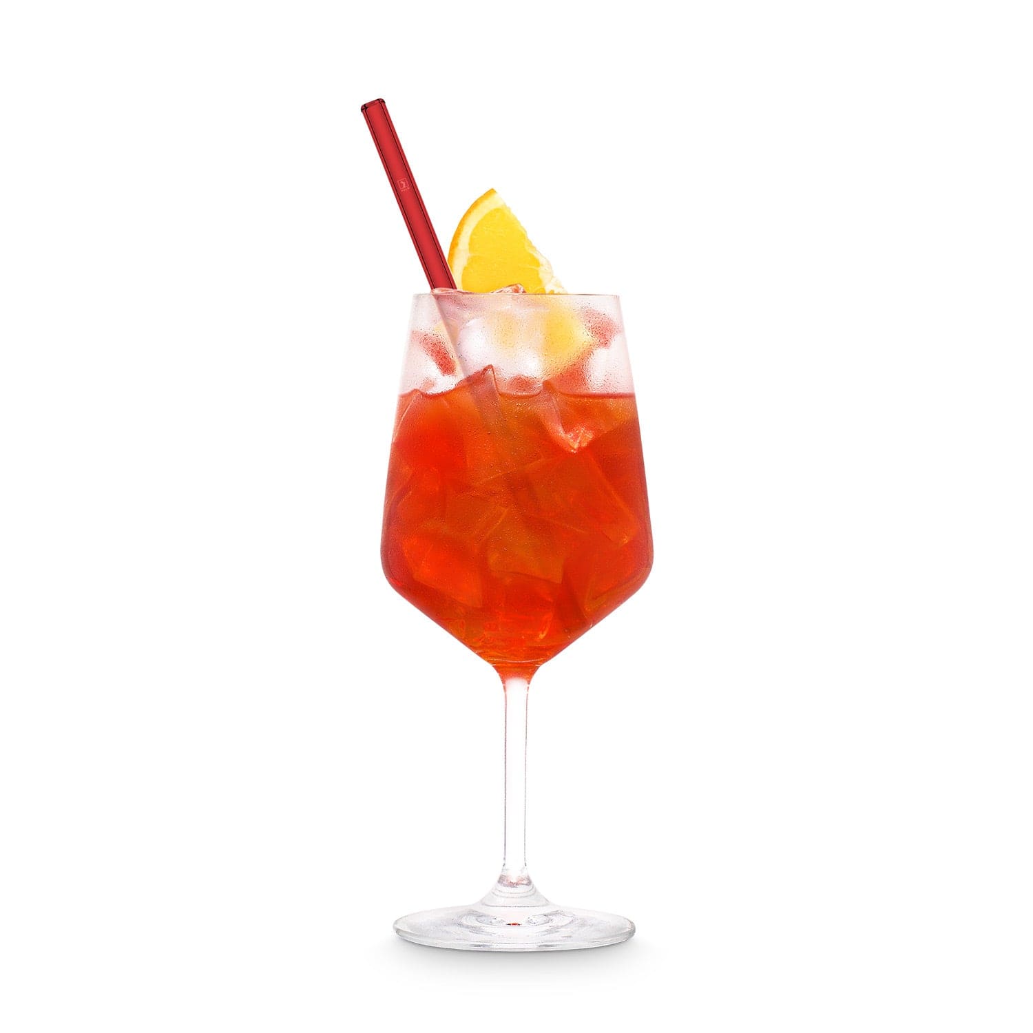 Glasstrohhalme rot 20 cm 6er Set spülmaschinenfest mit Reinigungsbürste