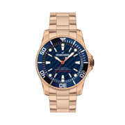 HEINRICHSSOHN Köln HS1015C Herrenuhr, sportliches Design, schwarze Edelstahl-Lünette