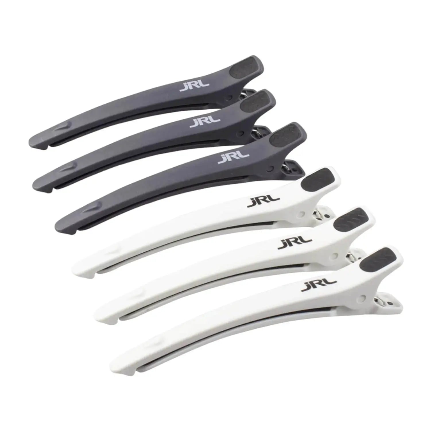 JRL Haarklammern in Schwarz, 6 Stück, ideal für verschiedene Frisuren