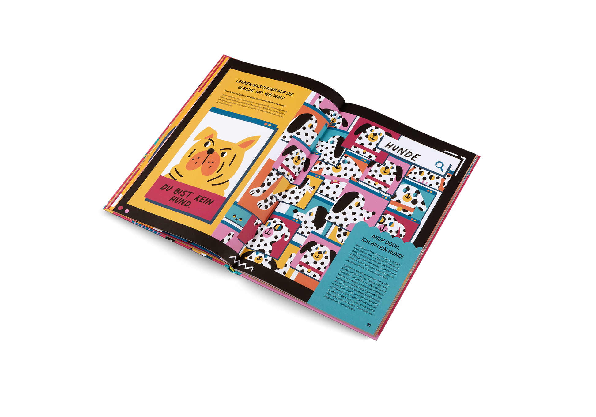 Hallo Roboter! fröhliches Design für Kinder mit Spielmöglichkeiten