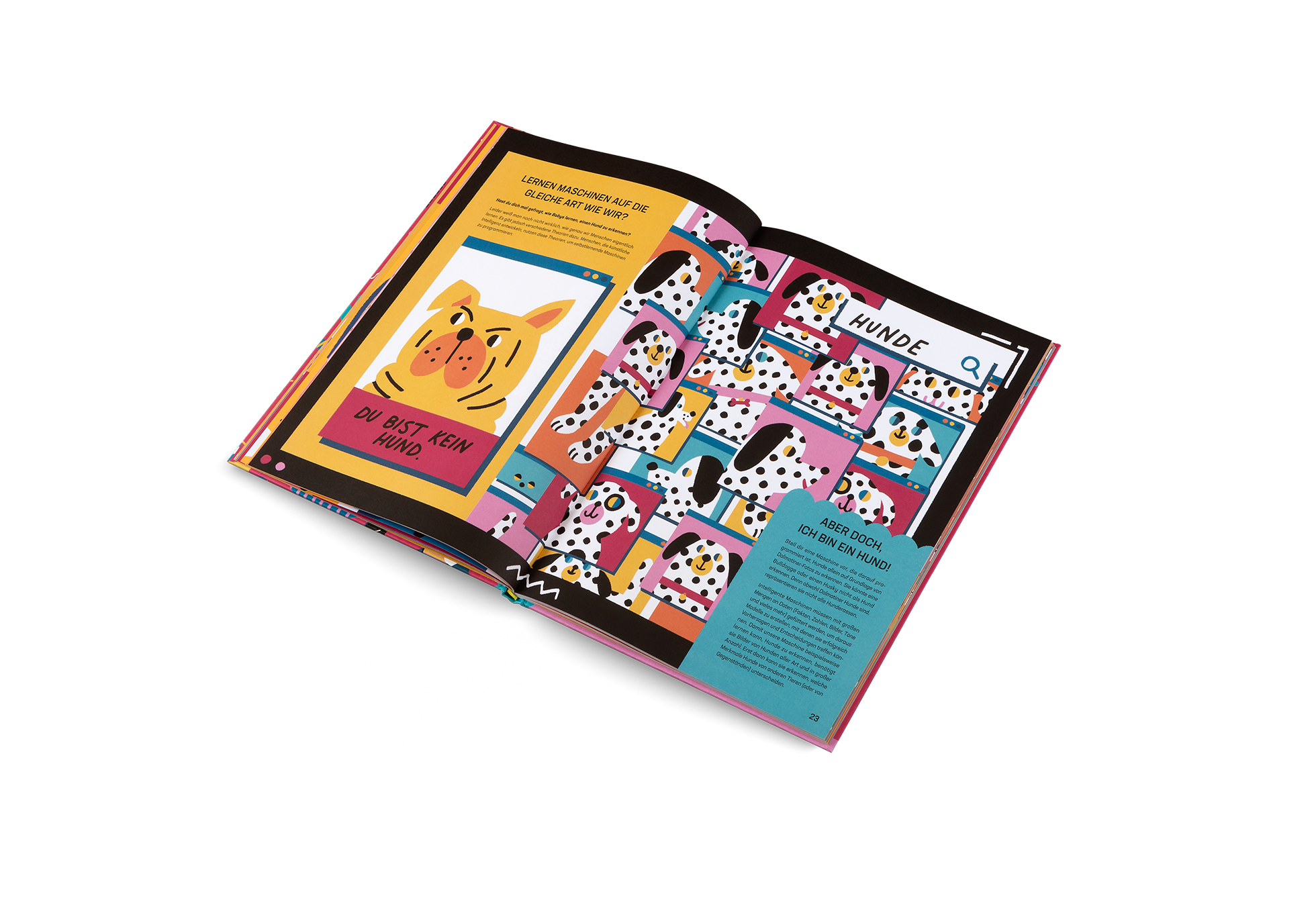 Hallo Roboter! fröhliches Design für Kinder mit Spielmöglichkeiten