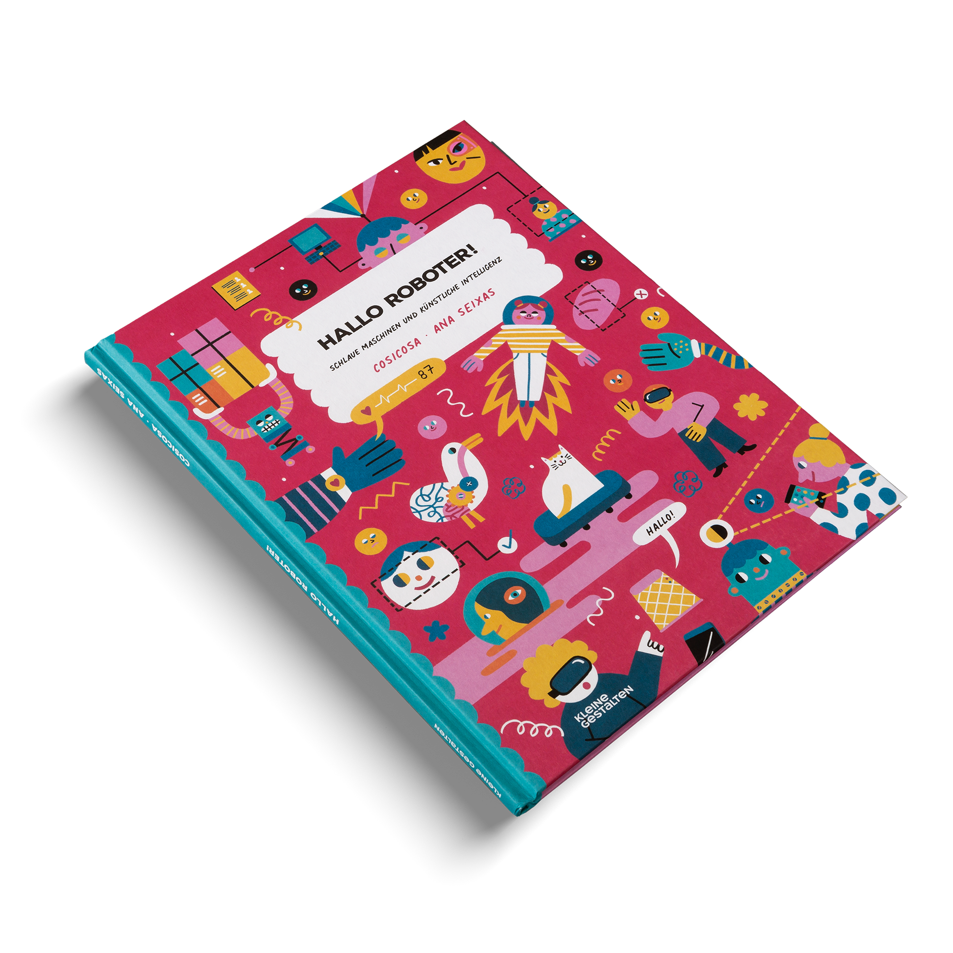 Hallo Roboter! detailreiche Ansicht mit beweglichen Teilen und Fernbedienung