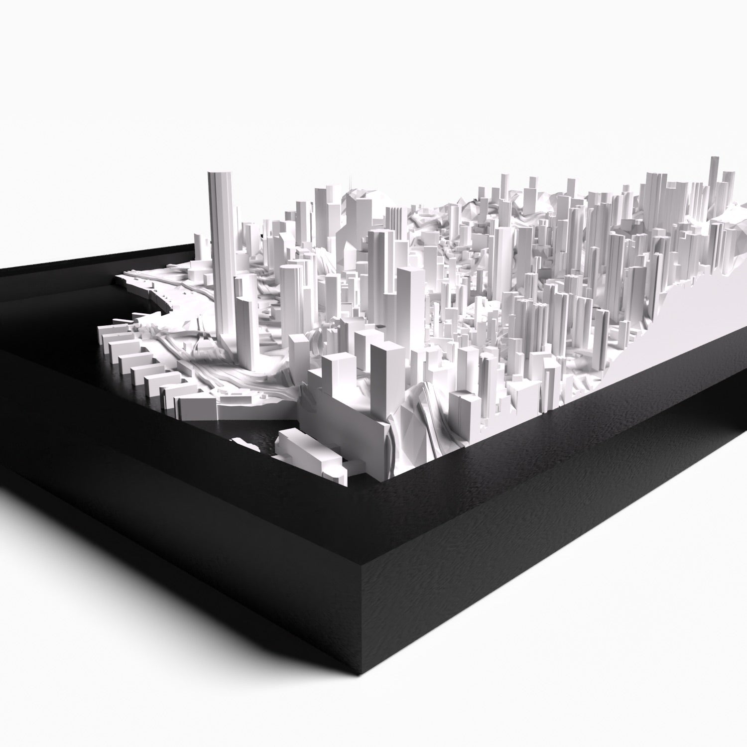 Hong Kong Skyline mit Hafenansicht und traditionellen Booten