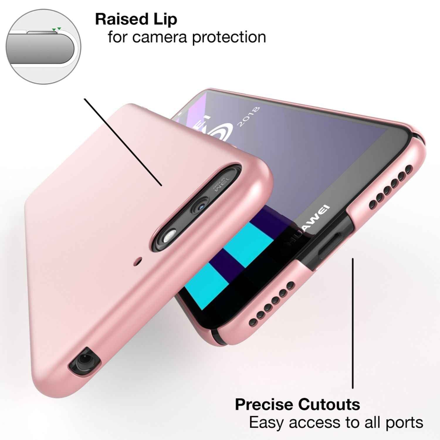 NALIA Handyhülle für Huawei Y6 (2018), Dünne Hard Case Schutz Hülle Slim Cover