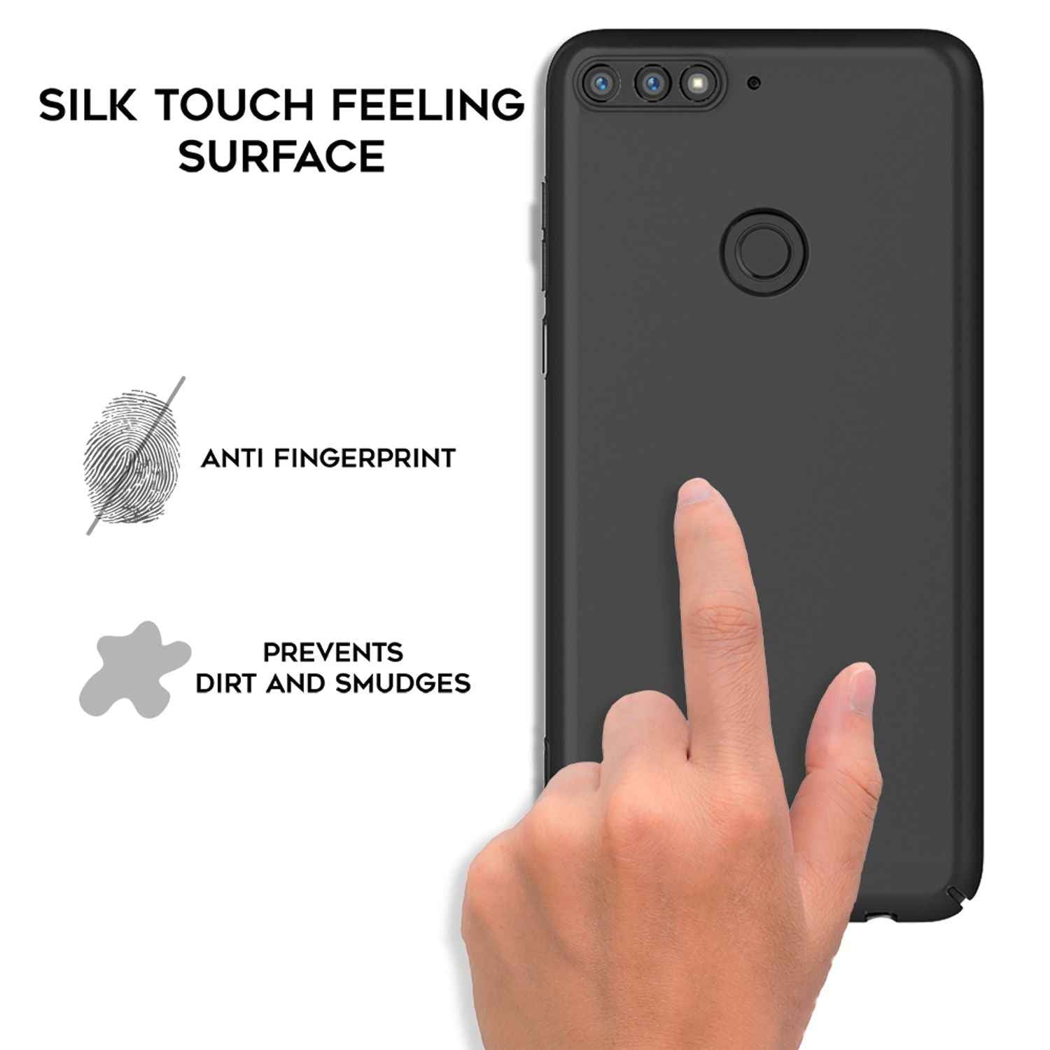 NALIA Handyhülle für Huawei Y7 (2018), Dünne Hard Case Schutz Hülle Slim Cover