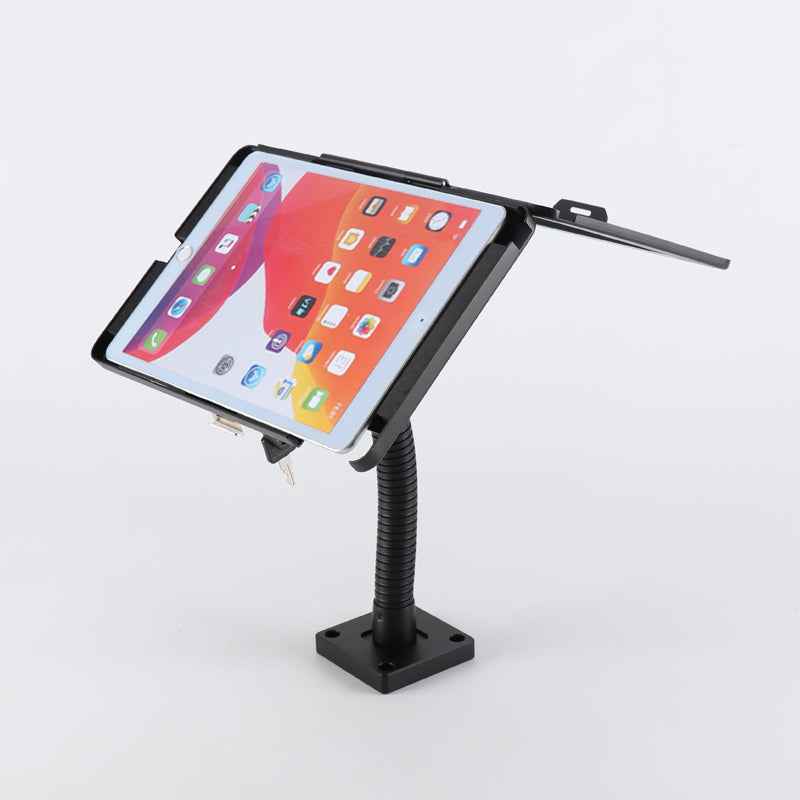 SYSTEM-S Tischständer Halterung abschließbar flexibel für iPad 7 8 9 10.2" (2019 2020 2021) A2270 A2428 A2429 A2430 A2197 A2200 A2198 A2199 A2602 A2604 A2603 A2605