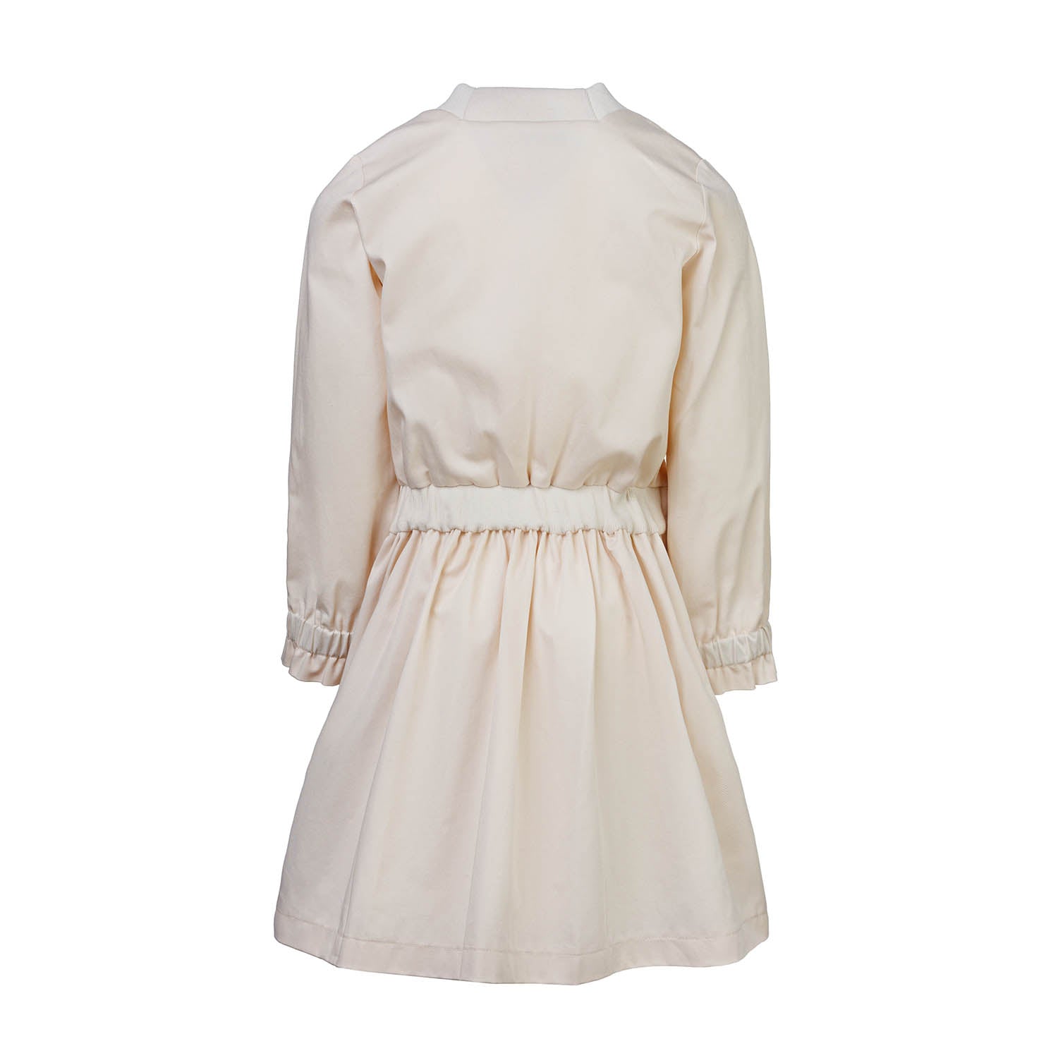 Beige Cotton Dress for Girls-2