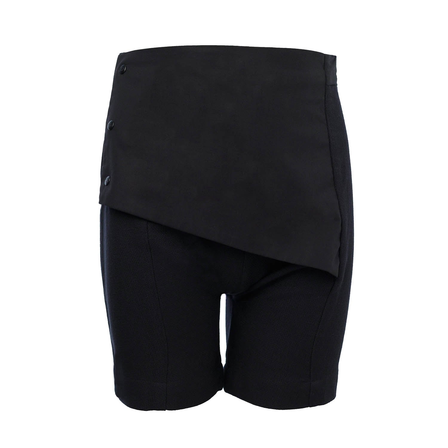 Boys and Girls Black Bermuda Shorts-0