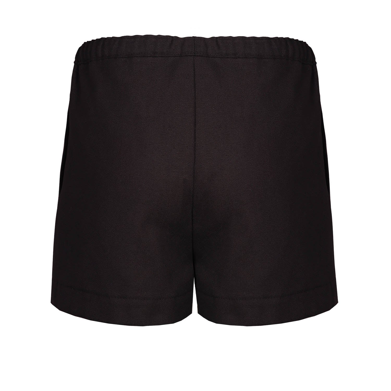 Black Canvas Shorts for Kids-2