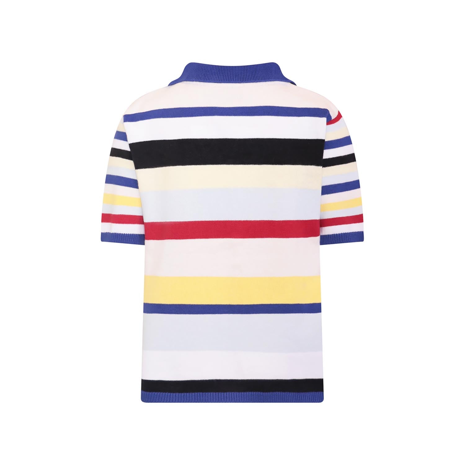 Knitted Shirt with Bright Stripes-1