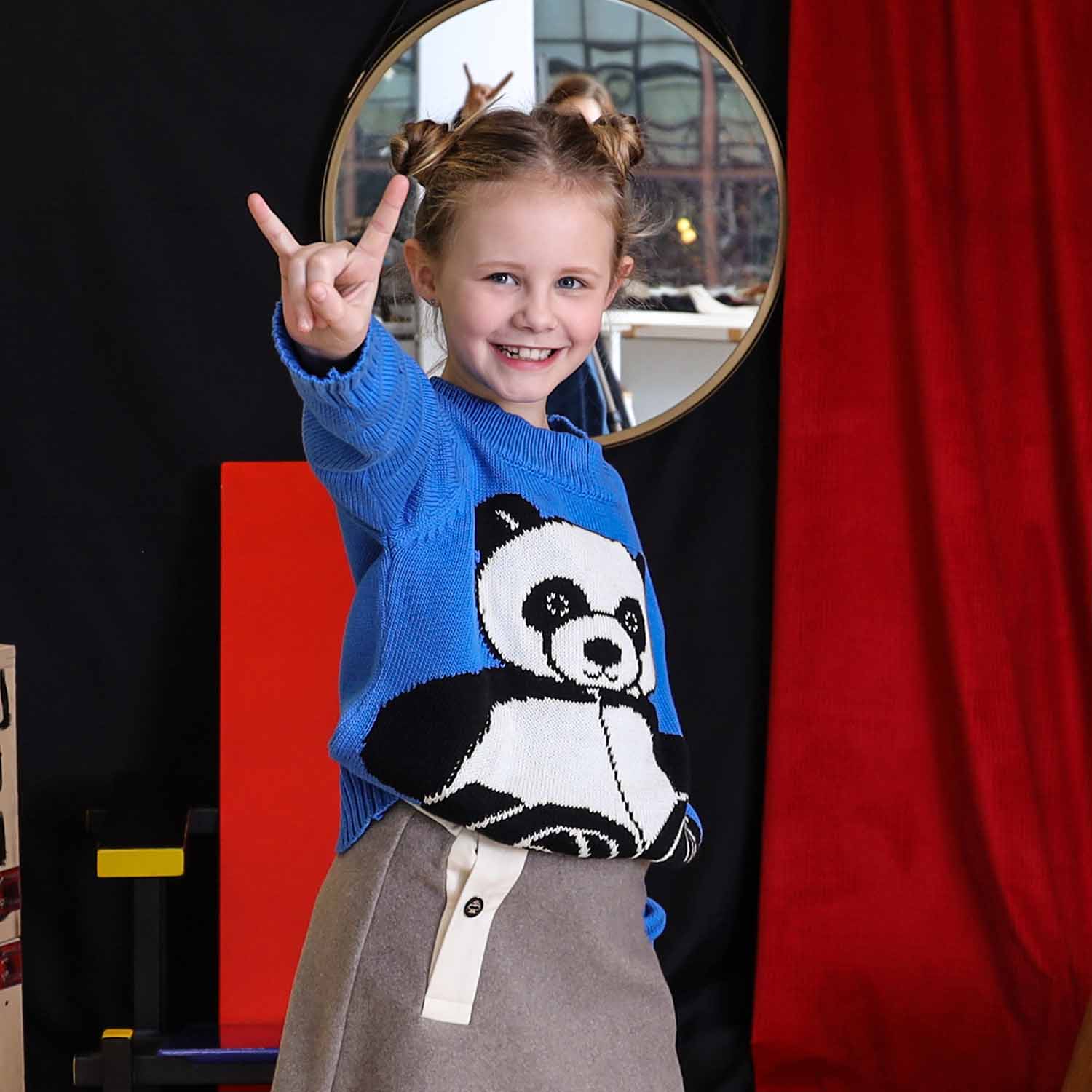 Kids Panda Sweater-2