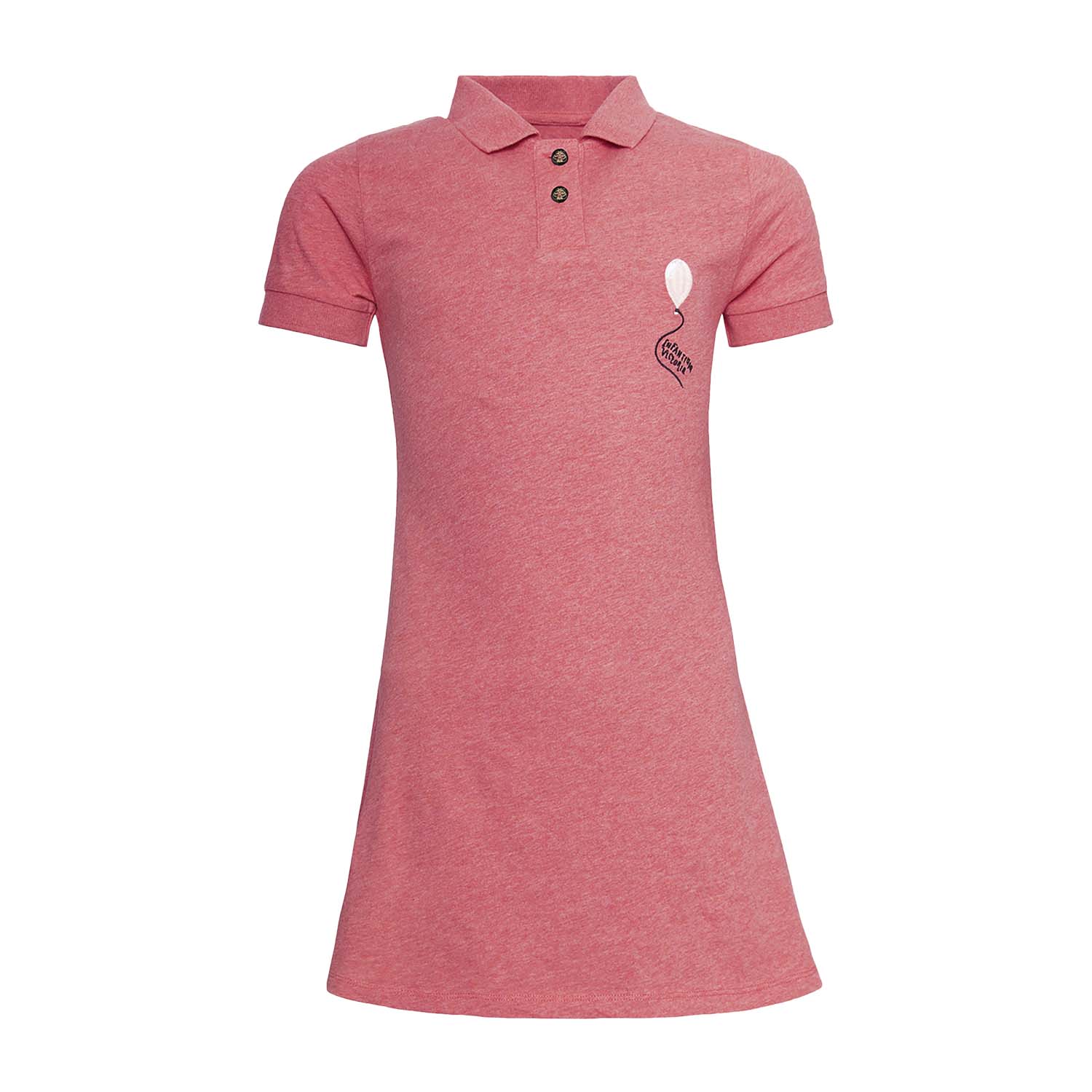 Red Polo Dress for Girls-0