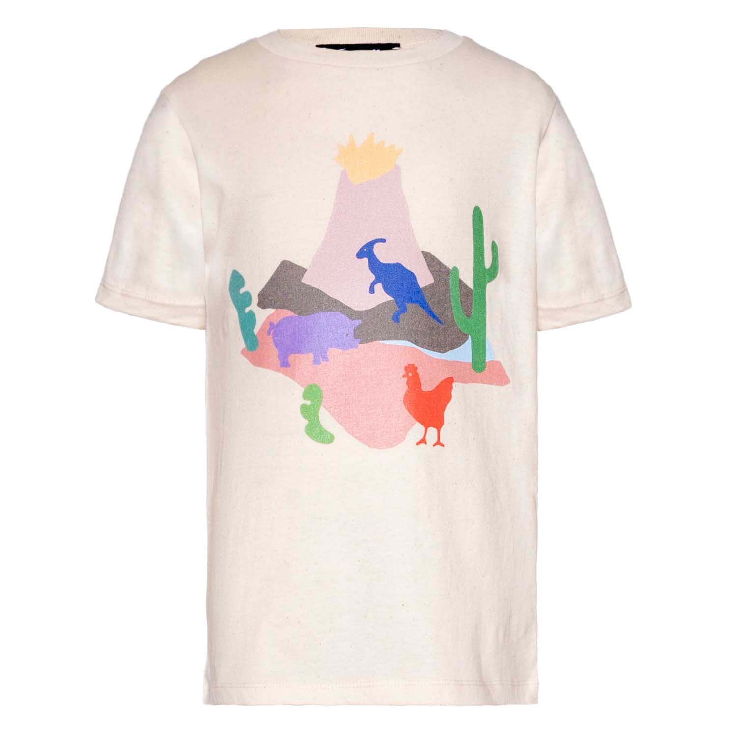 Volcano, Dino and Chick T Shirt-3
