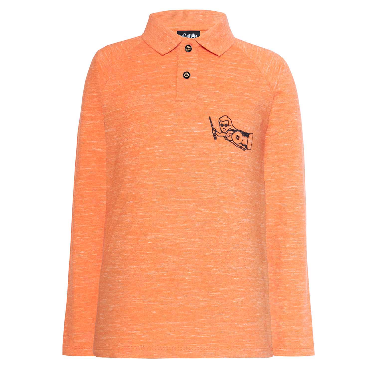 Boys and Girls Orange Polo Shirt-0