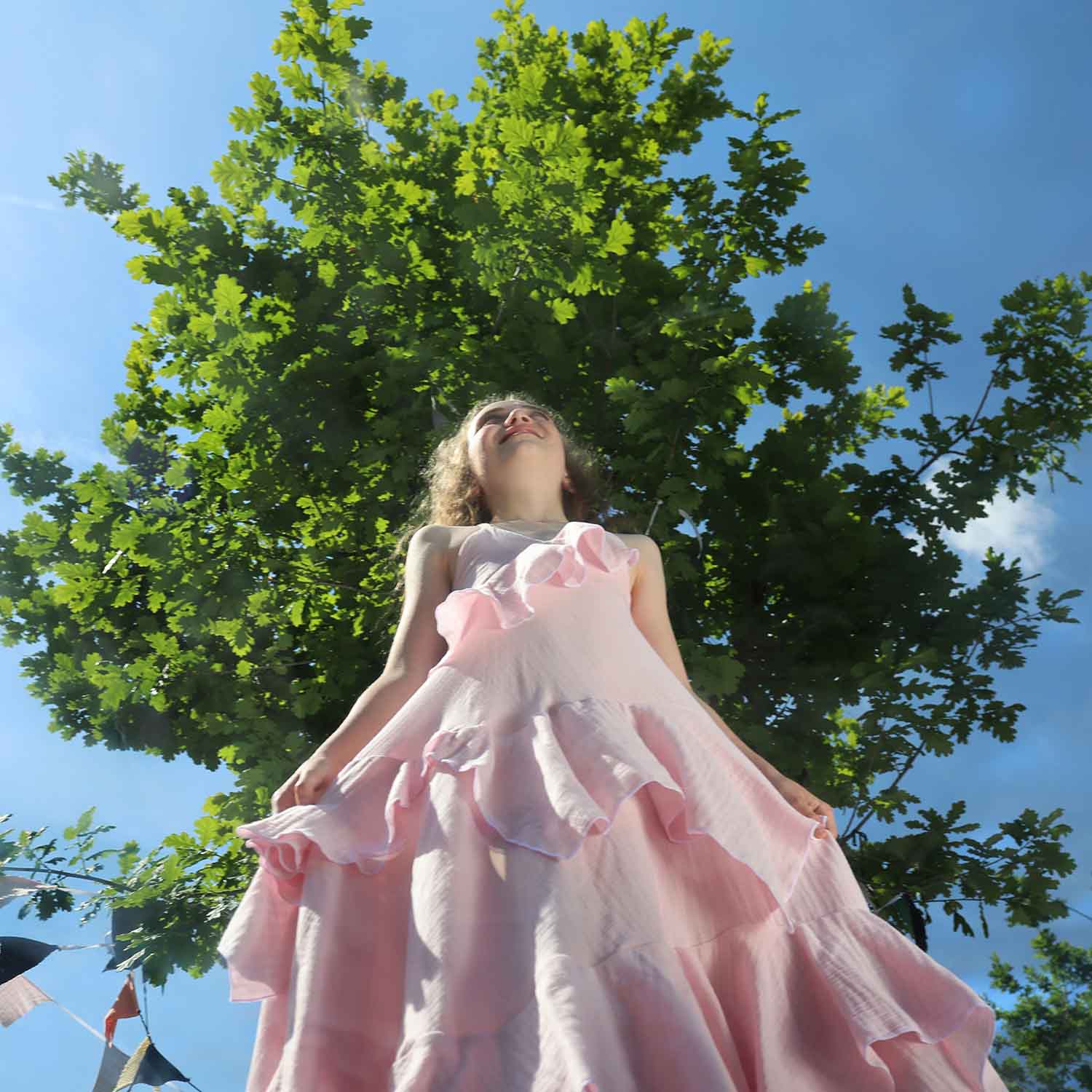 Light Pink Flower Girls Dress-3