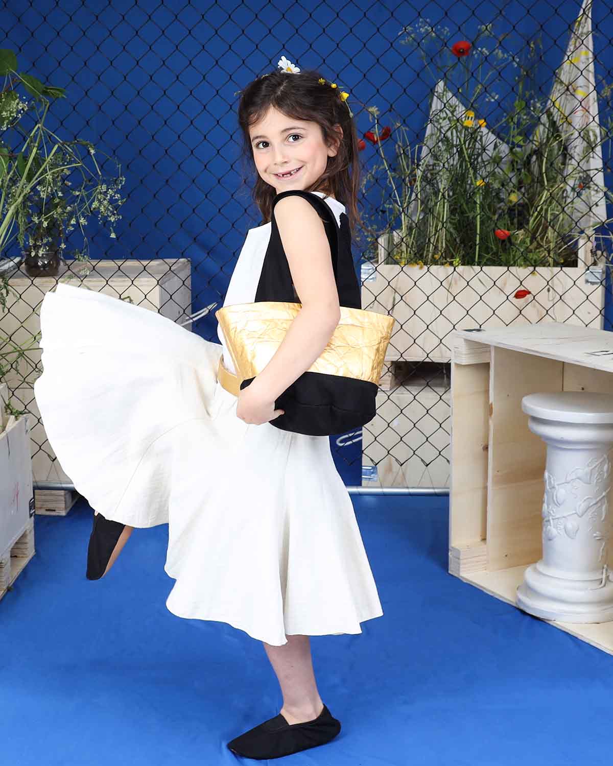 White Circle Skirt-1