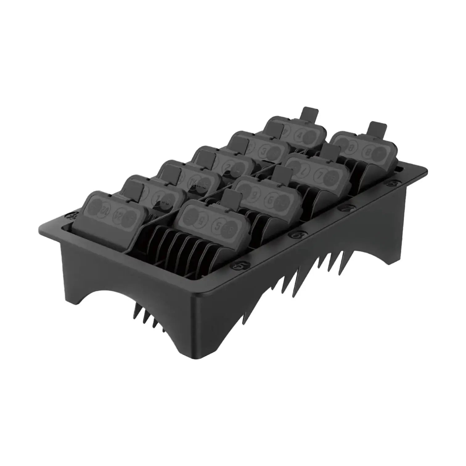 Aufsteckkämme Set 10 Stück 1,5-25 mm schwarz Kunststoff für Haarschneider | JRL