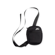 Schultertasche klein schwarz mit Reißverschluss und Innenfächern | JRL