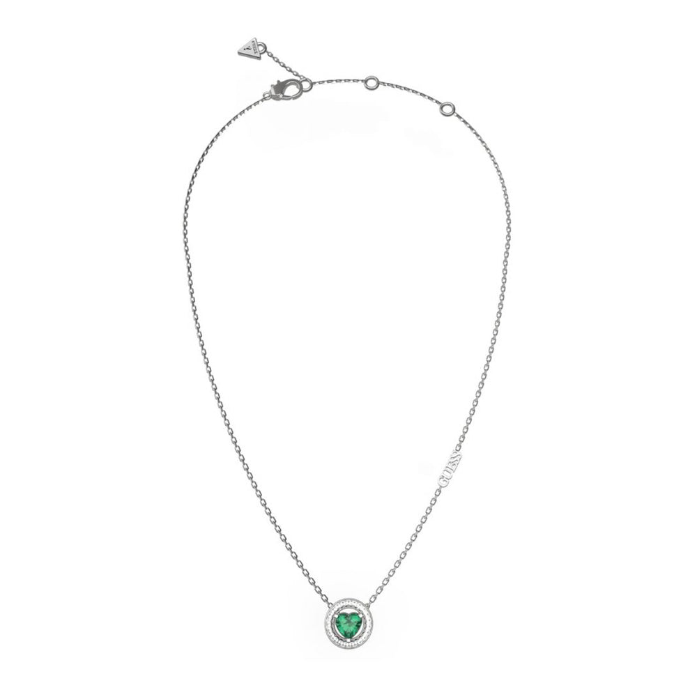 Guess Damenhalskette JUBN04667JWRHEMTU in Silber mit funkelnden Details